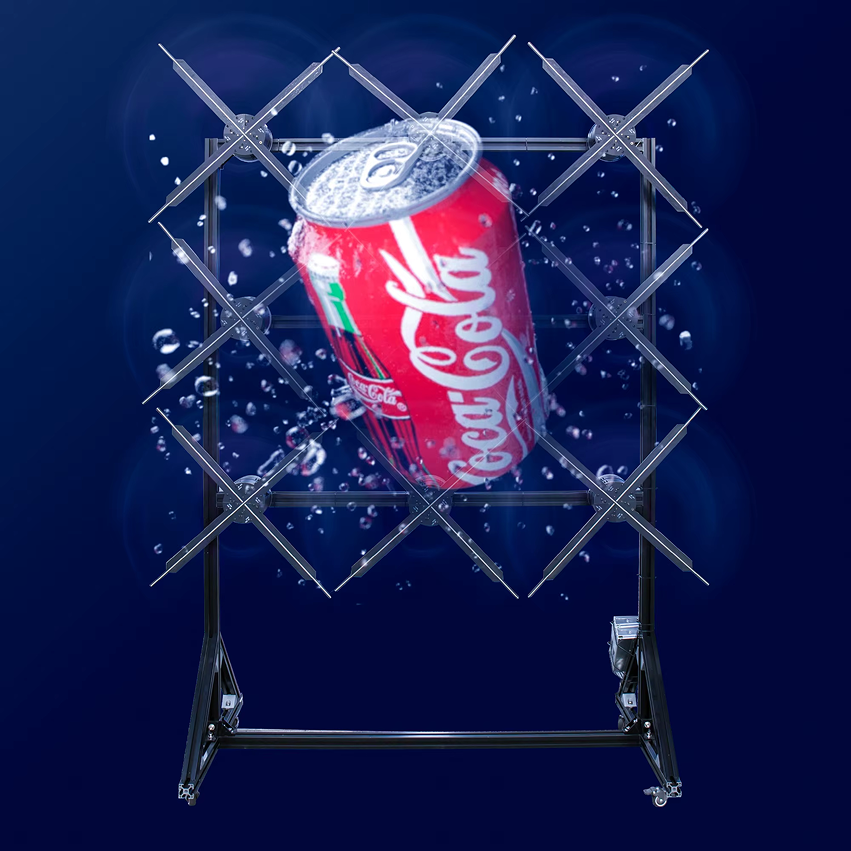 Holograma 3D de botella de Coca-Cola